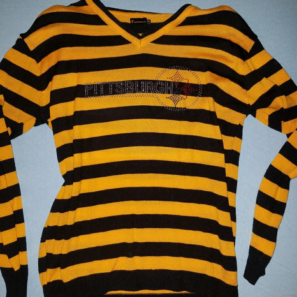 Pittsburgh Steelers Rhinestone Detail Sweater